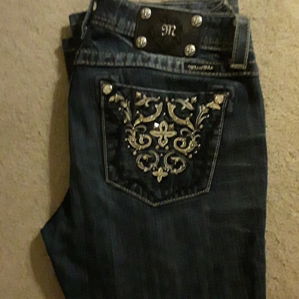 Miss Me Distressed Boot Cut Jean
